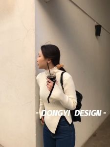 Sweter Turtleneck Wanita Populer Baru Gaya Korea Atasan Musim Gugur dan Musim Dingin Baru