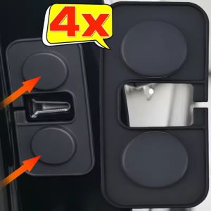 4PCS Universal Car Door Limiter Protective Cover Car Door Latch Cover Anti Scratch Protective Cover Waterproof Door Shock Absorber