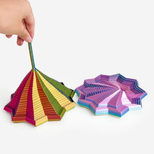 3D Printed Star Ornaments With Handle Fingertip Rotating Polygon Ornament for Home Office Decoration