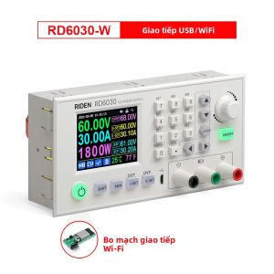 Bộ Nguồn DC Buck Chuyển Đổi Điện Áp Giảm Áp Điều Chỉnh Được RD6030W 60V 24A USB Wifi Dùng Để Sạc Pin