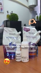 MAKARIZO Rebonding System HYDROPRISMA Neutralizer 500ml STEP 2 Netral Obat Smoothing Keratin Curly