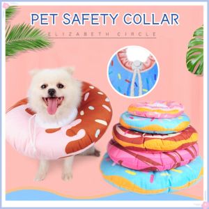 Pet E-Collar Cat Neck Cone Adjustable Anti Bite Safety Collar Soft Padded Protection Cover