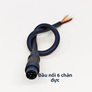 Đầu Nối Cáp Chống Thấm Nước M6/M8 20CM 2/3/4/5/6 Chân Đực Cái Đầu Nối Cho Cảm Biến Tín Hiệu Xe Đạp Điện Xe Tay Ga Hệ Thống Dây Điện Năng Lượng Mặt Trời