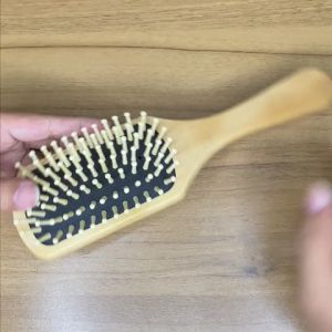PSD - Wooden Plain Brush Paddle Hair Brush Salon Hair Comb