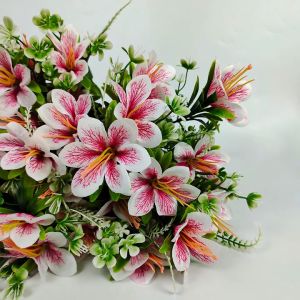 Bunga Kamboja Cabang 7 - Bunga mawar sedap malam Imitasi Bunga Lily plastik artificial Import premium termurah untuk dekorasi kamar dekorasi Rumah Cafe dan dekorasi pelaminan atau dekorasi wedding aritificial palsu plastik