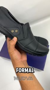 Sepatu Kerja Pria Formal Kulit Pantofel Slip On MD107