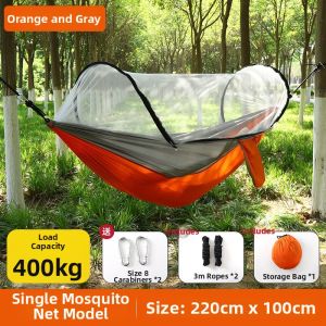 QIZHOU | Durable Thick Anti Tipping Swing Hammock for Adults with Mosquito Net