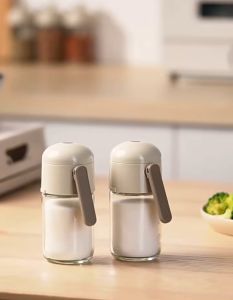 Classy Luxe Salt Jar Seasoning Jar Fixed Gram Household Control Salt Bottle Kitchen Seasoning Box Moisture-proof Salt Jar Seasoning Bottle