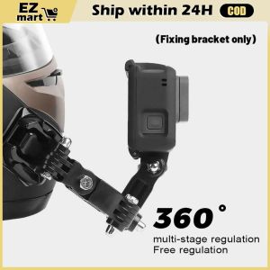 Motorcycle Helmet Action Camera Helmet Mount Curved Arm For Go Pro Gopro Helmet Strap Mount