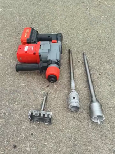 Multifunctional Square Hole Puncher Slotting Tool Portable Square Hole Drill Concrete Hole Opener