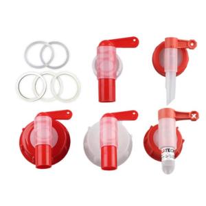 1Pc Red White Plastic Spigot DN61 61mm Tap for Garden Nutrient Liquid Outdoor Garden Accessory