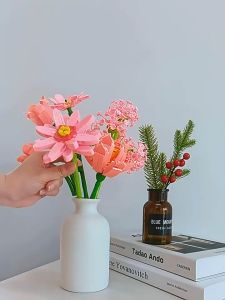 HAHA TOY Bunga Blok Bangunan Flowers Plant Building Block Flower Brick Plant Collection Flower