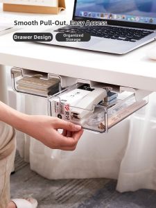 TENGXUAN | Under Desk Drawer Organizer For Clutter and Stationery