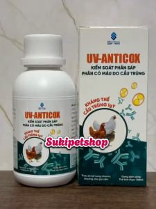 UV-ANTICOX - 100ML - THỰC PHẨM BỔ SUNG KHÁNG THỂ CẦU TRÙNG IgY VITAMIN VÀ KHOÁNG HỖ TRỢ HỆ TIÊU HÓA CHO GIA CẦM