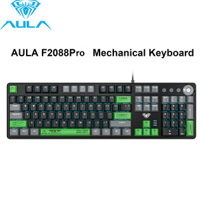 AULA | AULA F2088PRO Wired Mechanical Keyboard High Speed RGB BacklitGaming Keyboard Magnetic Upper Cover for PC Gamer