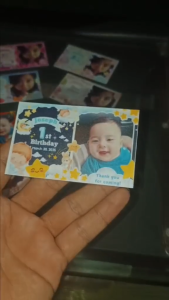 Ref Magnet ATM size (Glossy or Matte texture) Personalized Perfect on any occasions