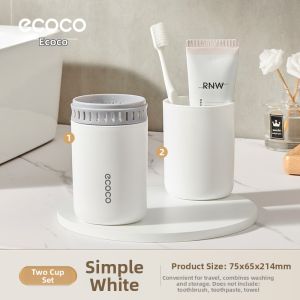 ecoco | Portable Travel Oral Hygiene Kit Toothbrush Holder And Cup