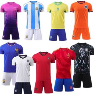 Home Stadium Jersey England Away Adult Childrens Football Uniform Messi 7C Ronaldo Polyester Fiber round Neck Short Sleeve
