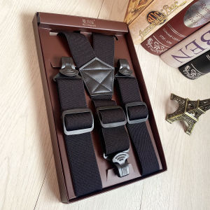 Men Strap Clip Outdoor Strap Elastic Ski Suspenders Motorcycle Sports Elderly Fat Pants Anti-Drop Shoulder Strap
