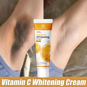 Vitamin C Whitening Cream Armpit Whitening Cream Private Part Whitening 50g Body Armpit Whitening Cream For Hard-To-Whiten Skin Areas Removes Dark Skin On Armpits Private Parts Elbows And Knees
