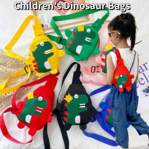 Diagonal Straddle Bag Dinosaur Pattern Cartoon Cute Shoulder Bag Leisure Outdoor Portable Sports Bag