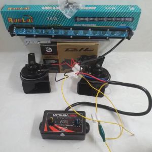 Combo 3 Sản Phẩm Nhại MisuBa Plus + đôi Còi Senka + đèn led siêu sáng độ chế cho ô tô xe tải.