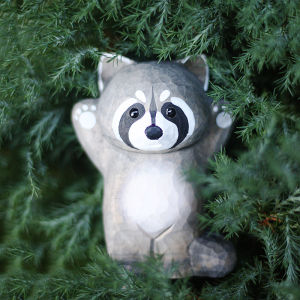 Đồ Trang Trí Động Vật Bằng Gỗ Thủ Công DIY Đồ Trang Trí Bàn Đồ Trang Trí Nhà Phong Cách Bắc Âu Trung Quốc Đại Lục Đồ Trang Trí Không Thể Tùy Chỉnh