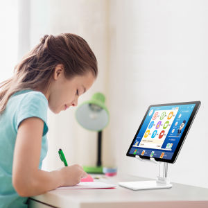 Universal Phone Stand Foldable Desk Phone Holder Telescopic Adjustable Angle Mobile/Pad Stand for iPhone iPad Tablet Desktop Stands