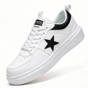 ORNGMALL Người Đàn Ông Và Phụ Nữ Sao Giản Dị Sneakers-Nền Tảng giày trượt băng Thoáng Khí Non-Slip Trọng Lượng Nhẹ Thời Trang Phố Giày đi bộ Cho Hàng Ngày/Làm Việc/Ngoài Trời