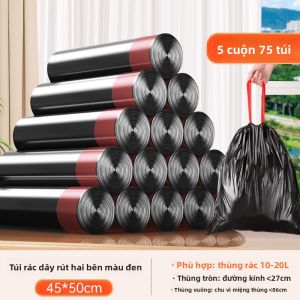 Joybos | Túi Rác Dày Đen Lớn Thiết Kế Cầm Tay