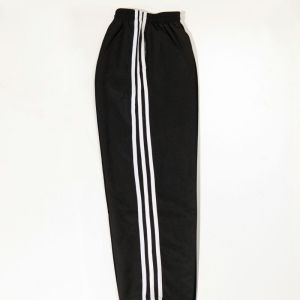 School Uniform Pants Three Stripe Loose Mens Summer Thin Five Seven Split Shorts Basic Popular Youth Knitted Sports Leisure Trousers