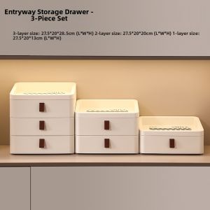 XUNHUAI | Large Capacity Entryway Drawer Storage Box