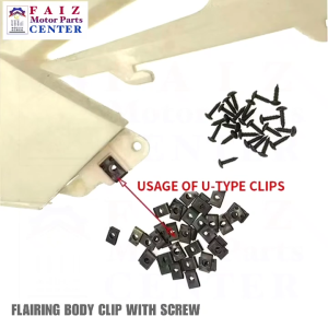 10 pcs. CLIP NUT SCREW ONLY for fairing bolts