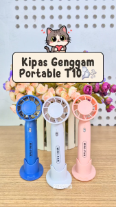Kipas Mini Strong Handheld Fan T10 / Kipas Angin Portabel / Kipas Genggam USB