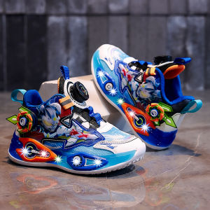 KUOBURENSHENG | Breathable Light-up Non-slip Soles Boys Summer Sneakers