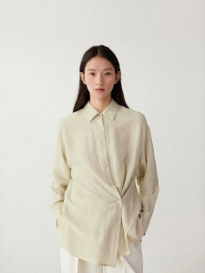 ICICLE | Sanded Texture Silk Shirt
