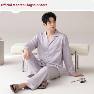 MiiOW | Mens Cool Sensation Long Sleeve Large Size Sleepwear Set