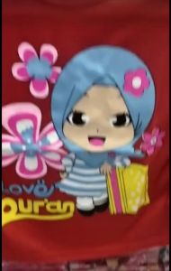 Kaos atasan hijab lengan panjang anak perempuan murah 1-15 tahun