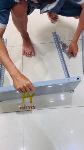 Kệ Sắt V Lỗ Bắt Ốc Đa Năng R600xD1000 - XámTrắng Đen