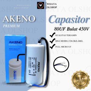 Kapasitor 80uf 450VAC Bulat Runing/AKENO