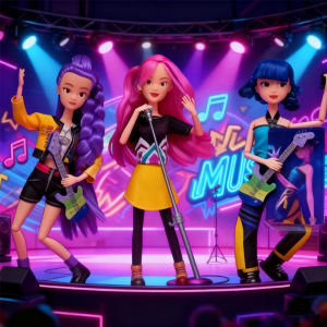 Bộ Đồ Chơi Mô Hình Nhân Vật Hành Động Kpop Demon Hunters - Rumi Mira Zoey Công Chúa Bé Gái Đồ Chơi PVC Sưu Tầm Thời Trang Hợp Xu Hướng Dành Cho Trẻ Em 14+