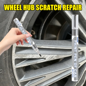 KJM Silver Alloy Wheel Touch-Up Paint Pen Anti-Rust Anti-Corrosion Quick Precision Rim Scratch Scuff Chip Repair