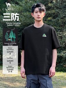 CAMEL | Three-Proof Short Sleeve T-Shirt Summer Round Neck Printed Outdoor Leisure