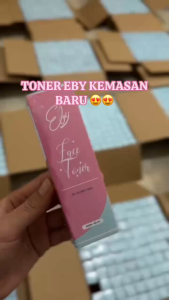 EBY FACE TONER WAJAH EBY BY ELIZA BEAUTY BPOM KEMASAN BARU ORIGINAL