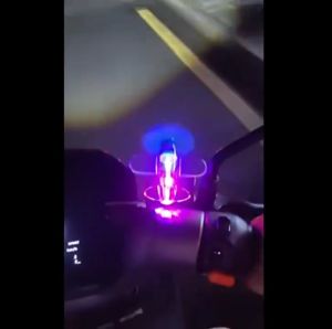 LED Wind Up Airplane Small Glowing Airplane Waterproof Mini Airplane Lamp For Car Handlebar