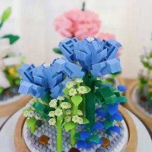 Compatible with LEGO Immortal Bouquet Small Particles Assembled Toy Building Blocks Girls Rose Puzzle Ornament