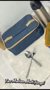 TAS MAKANAN LUNCH BAG TAS BEKAL KOTAK MAKAN PORTABEL TAS KECIL RN89