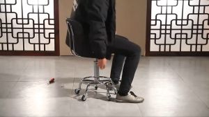 Bar Stool with backrest Home office chair dining chair Salon Stool Swivel Type and Adjustable Height with Medium