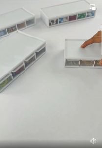 CLAS Stackable 5 Mini-Drawer Desk Organizer I Small Accessories I Screw I Medicine I Clips and Beads