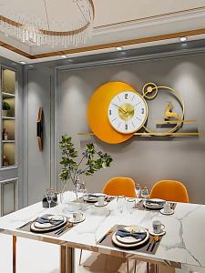 Đồng Hồ Trang Trí Kim Trôi Treo Tường Decor Shouse EA06 quartz phù hợp cho nội thất phòng khách cỡ lớn hiện đại